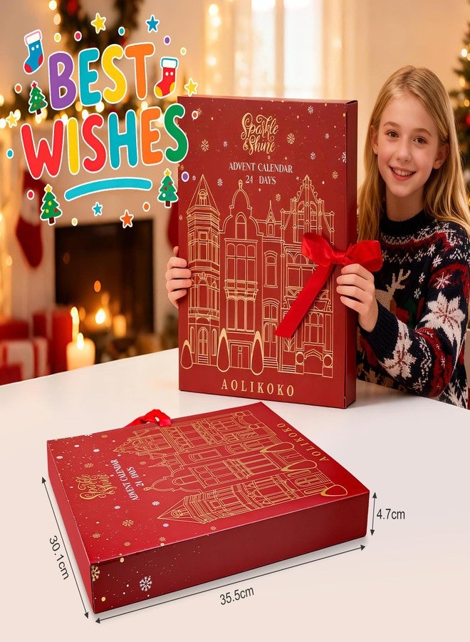 AOLIKOKO Makeup Advent Calendar 2025 for Women & Teen Girls, Xmas Countdown Calendar, 24 Days Christmas Gift Sets Full Makeup Kit Gift - Image 4
